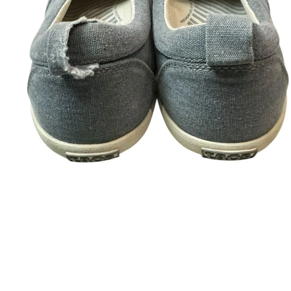 Taos Dandy Blue Canvas Slip-on Women's Sneakers 8